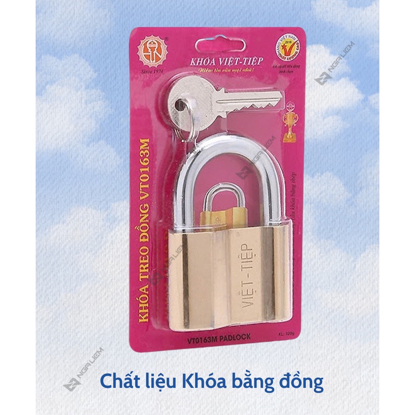 Khóa Treo Đồng 3P, 4P, 5P, 6P - Việt Tiệp (0138M, 0145M; 0152M; 0163M ...