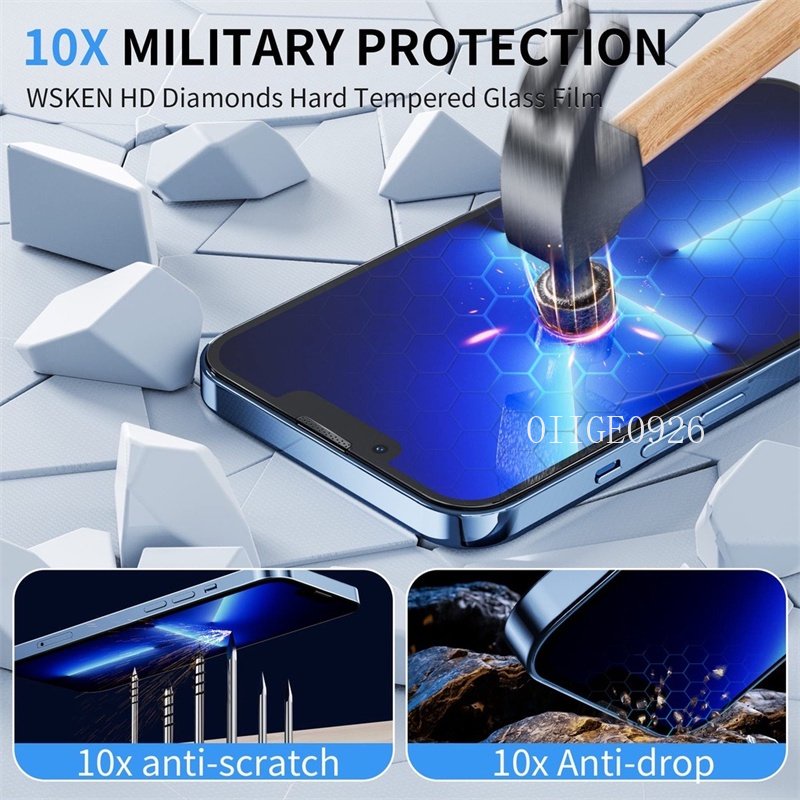 Kính Cường Lực Bảo Vệ Màn Hình Toàn Diện Cho iphone 14 13 12 11 Pro Max XS XR