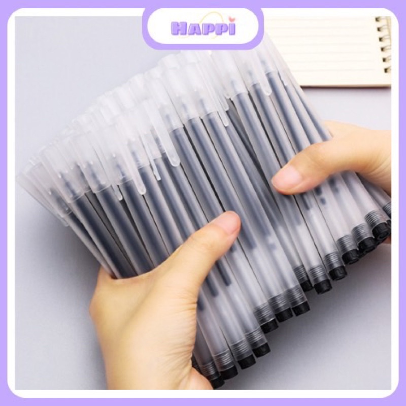 Set 20 bút gel HAPPI viết gel bút nước đen xanh đỏ ngòi 0,5mm