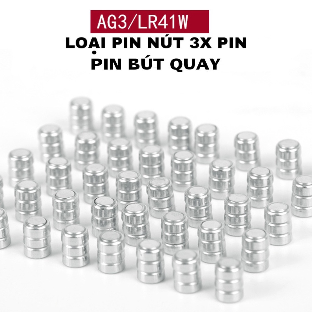 Pin nút dùng để thay thế pin đồng hồ, pin chìa khóa ô tô AG3 / LR41 1 ...
