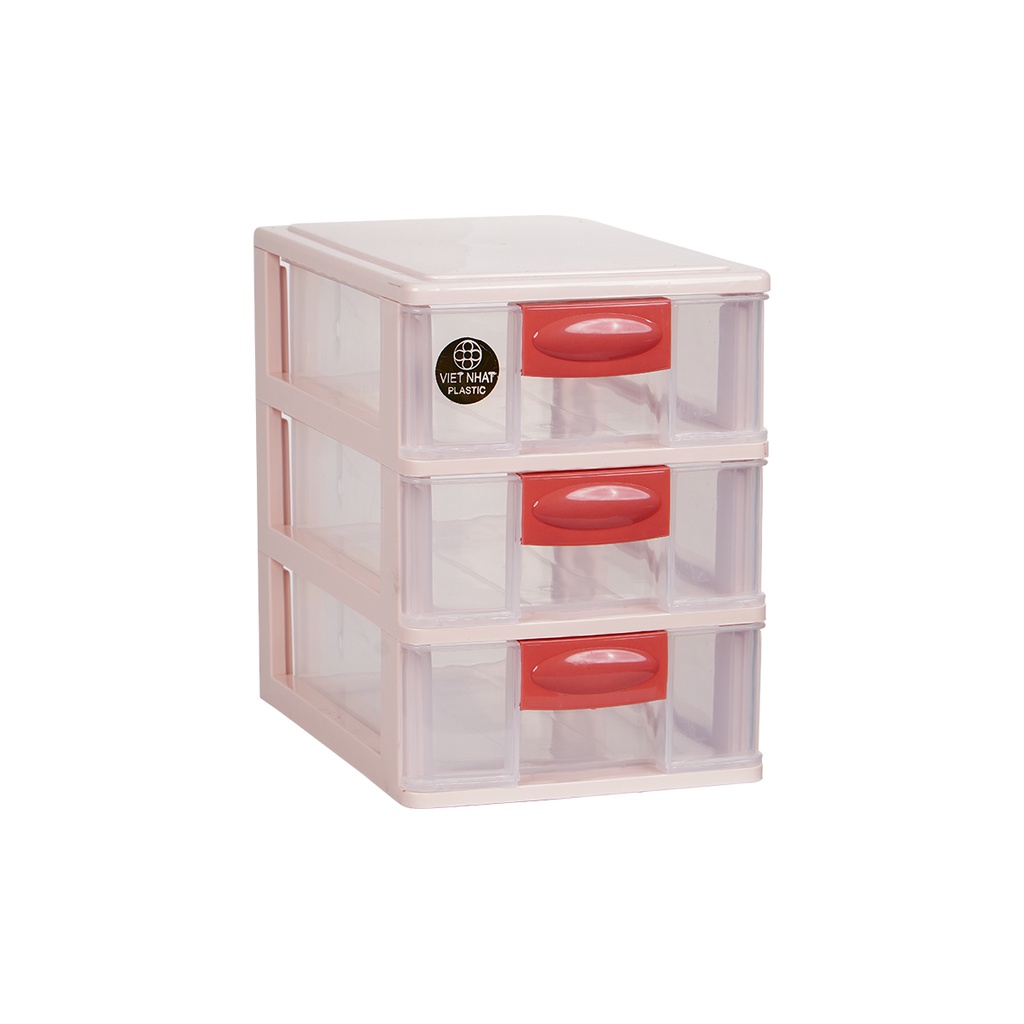 Tủ nhựa mini 3 tầng 4 tầng 5 tầng Việt Nhật  - Tủ mini để bàn đựng mỹ phẩm, đồ dùng đa năng Việt Nhật cao cấp