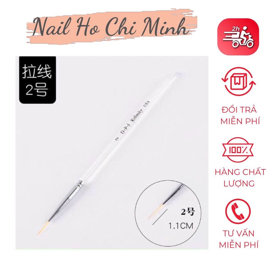 Cọ Vẽ Nét O.P.I , Cọ Râu Kẻ Thẳng Lông Mềm Vẽ Móng Siêu Mảnh Nét Nhỏ