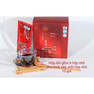Nước hồng sâm linh chi hộp 60 gói