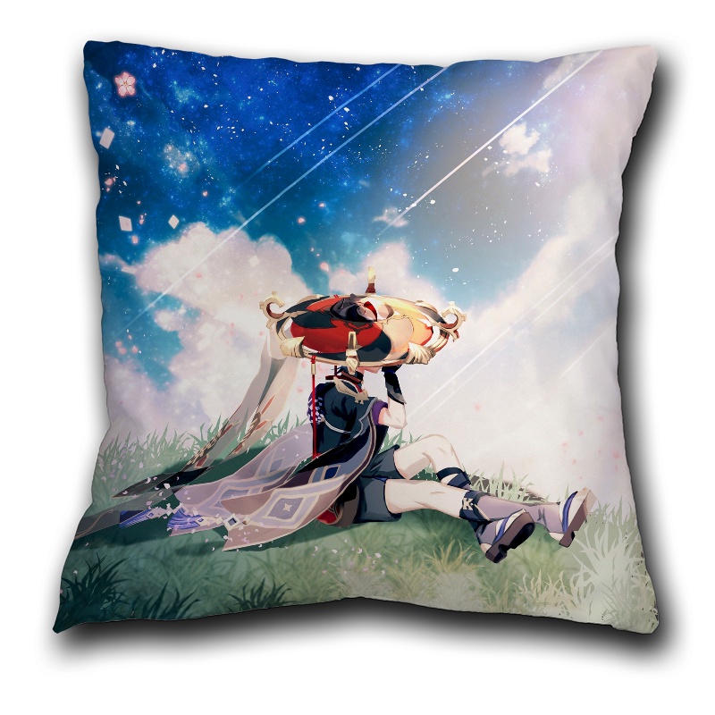 Vỏ Gối Scaramouche Vỏ Gối Genshin Impact Wanderer Một Mặt Vỏ Gối Sofa Ô Tô Đệm Trang Trí Nhà Cửa (Không Có Lõi)
