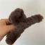 Kẹp Tóc Giả Lông Thỏ 13cm Màu Cà Phê Sữa Thời Trang