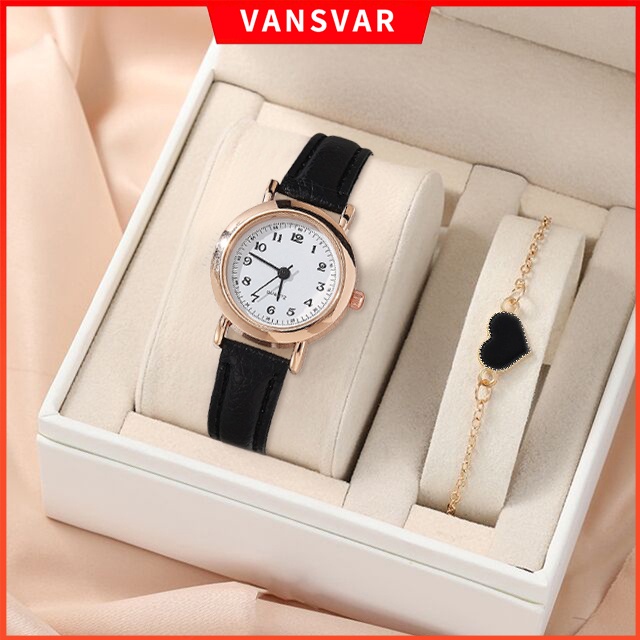 Đồng Hồ Quartz Nữ Dây Da Thiết Kế Đơn Giản