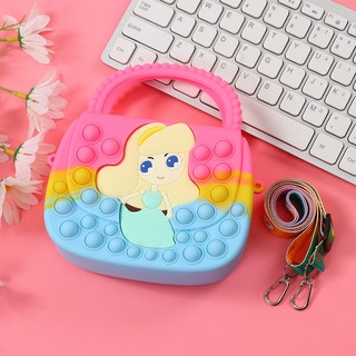 Túi đeo hình Elsa pop it dễ thương cho bé phiên bản mới