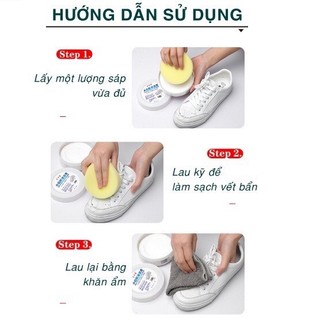 Lau giầy đánh bóng đồ da đa năng, Sáp lau giày dép thể thao, lau giầy trắng không dùng nước