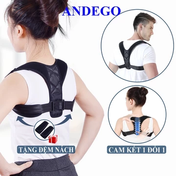 Đai Chống Gù Lưng Cho Người Lớn Trẻ Em ANDEGO Điều Chỉnh Tư Thế. Đai Nit Lưng Chống Gù