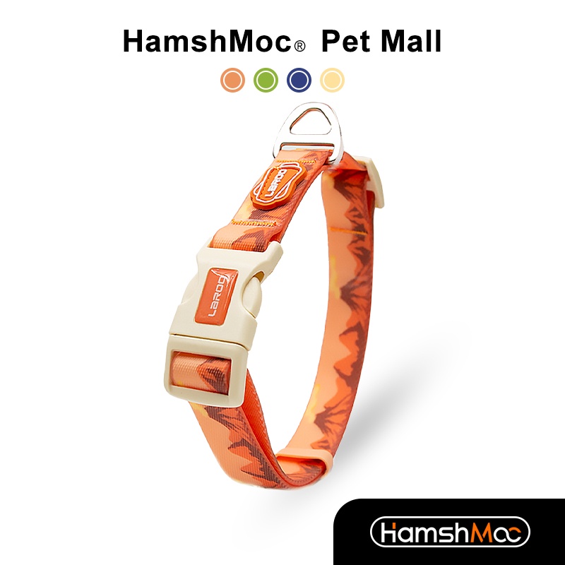 HamshMoc Vòng cổ chó chống nước Vòng cổ thú cưng có khóa chắc chắn Phát hành nhanh cho chó nhỏ vừa lớn