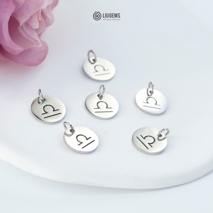 Charm Treo 12 Cung Hoàng Đạo Liugems Thép Không Gỉ Tinh Tế, Dễ Thương CH06
