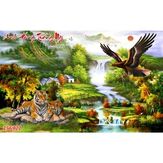 TRANH DÁN TƯỜNG CON HỔ - TRANH CON CỌP - TRANH ĐẠI BÀNG