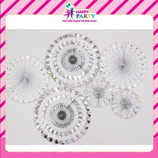 Set Quạt Giấy Trang trí Sinh Nhật Hoặc Làm Background tại Happy Party giá cũ 75k giảm còn 45k