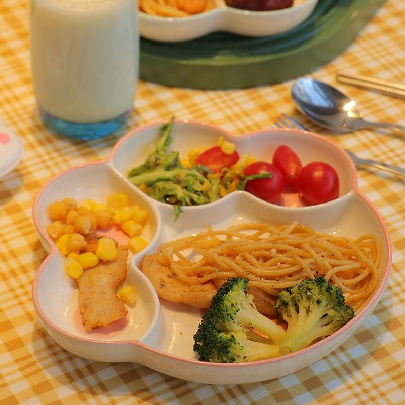 Khay Đĩa Đựng Đồ Ăn Bằng Sứ Hình Bàn Chân Mèo Hoạt Hình Đáng Yêu Cho Trẻ Em