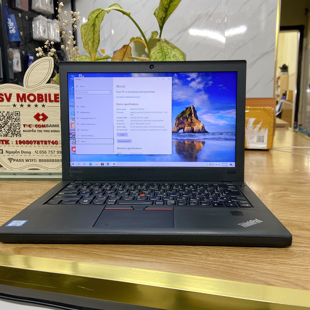 laptop lenovo thinkpad x260 i5-6300u màn 12 inch bảo hành 3 - 18