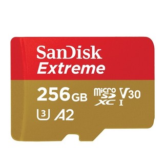 Thẻ Nhớ MicroSDXC SanDisk Extreme 256GB V30 U3 4K A2 đọc 190MB/s, ghi 130MB/s (Vàng)