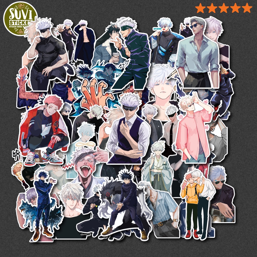 50 oSticker Gojo chống nước sticker dán mũ bảo hiểm, laptop, điện thoại ...