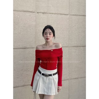 [HAN’S STORE ]ÁO TAY DÀI BẸT VAI PHỐI NÚT BẢNG MÀU SIÊU TÔN DA ( ẢNH THẬT )
