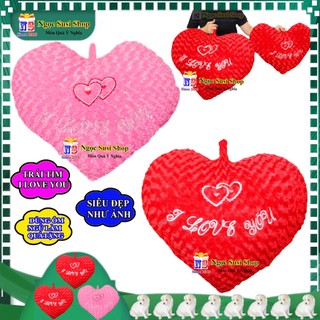 GỐI ÔM TRÁI TIM I LOVE YOU DÙNG ÔM NGỦ TRANG TRÍ QUÀ TẶNG SIÊU ĐẸP CAO CẤP [GIAO NHANH]