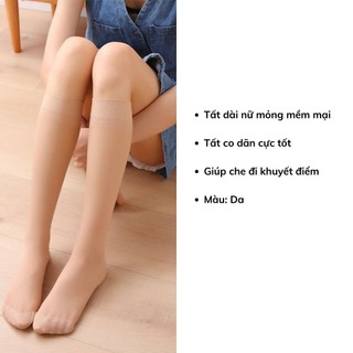 Vớ tất nữ dài cao cổ tàng hình thật chân giúp che đi khuyết điểm mềm mịn thoáng mát DEVARI T4914