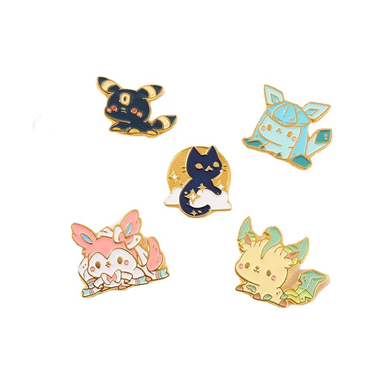 HK1 Anime Pikachu Men Thổ Cẩm Chân Hoạt Hình Dễ Thương Pokémon Vé Áo Huy Hiệu Trang Sức Thời Trang Phụ Kiện Quà Tặng Cho Bạn Bè