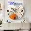 Đồng Hồ Treo Tường Tráng Gương Kim Trôi Sang Trọng D30cm Và D60cm