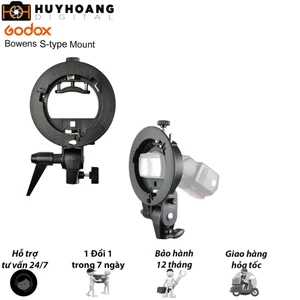 Ngàm Bowen Godox S3 cho đèn flash máy ảnh gắn softbox, dù xuyên phản