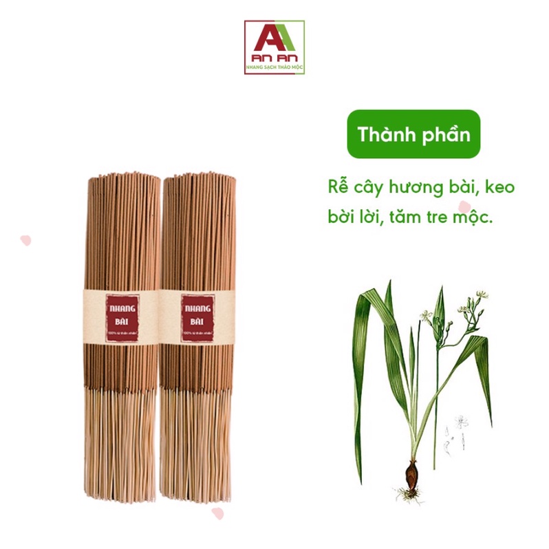 Ảnh Nhang Mùi Tết Hương Bài 1 kg AN AN chiều dài 30cm 40cm, ít khói, chiết xuất hoàn toàn từ thiên nhiên 3