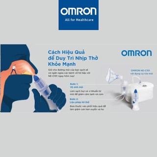 Dụng cụ rửa mũi sử dụng cho máy xông khí dung OMRON NE-C101/ NE-C106/ NE-C801 / NE-C28 / NE-C900 chính hãng