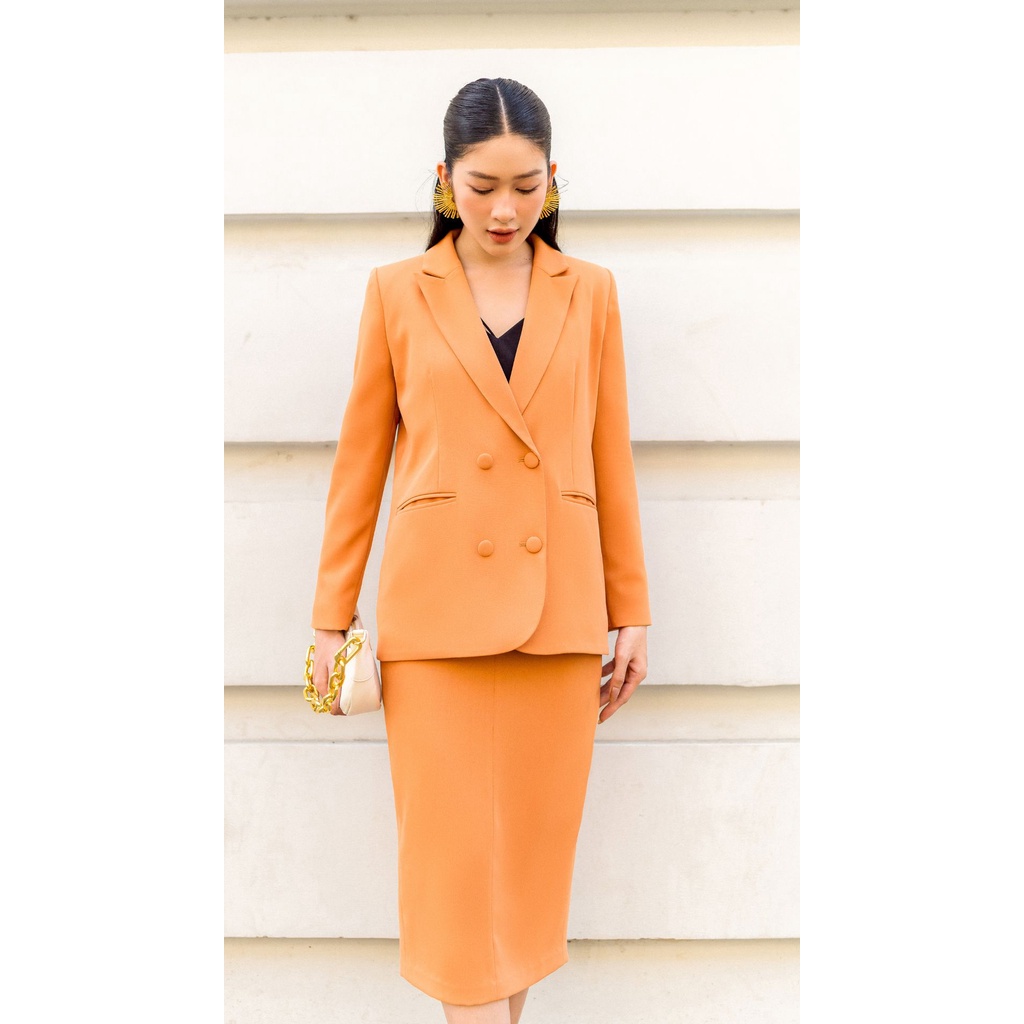 Chân váy bút chì midi dáng dài, váy công sở Vella Fashion VV22091