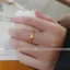 Nhẫn titan nữ không gỉ mạ vàng 18k mặt hình trái tim xinh xắn dễ thương thời trang trẻ trung