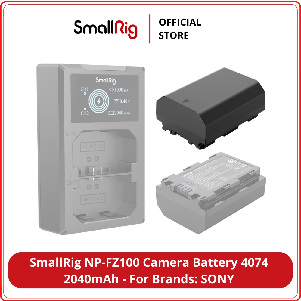 Batteria Compatibile Sony NP-FZ100 - Doppia Batteria + Caricatore USB Per Fotocamere FX3, A7IV, ZV-E1, Ecc.