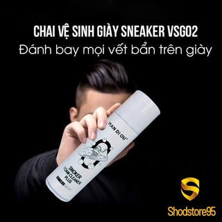 Chai xịt bọt vệ sinh giày Sneaker foam cleaner 300ml