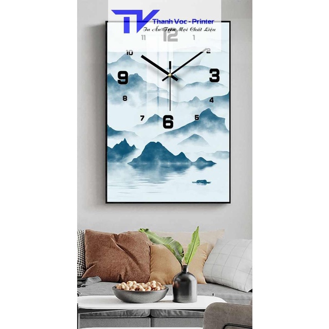 [Rẻ vô địch] Đồng Hồ Treo Tường Tráng Gương Kim Trôi Sang Trọng Dòng 40cmx80cm