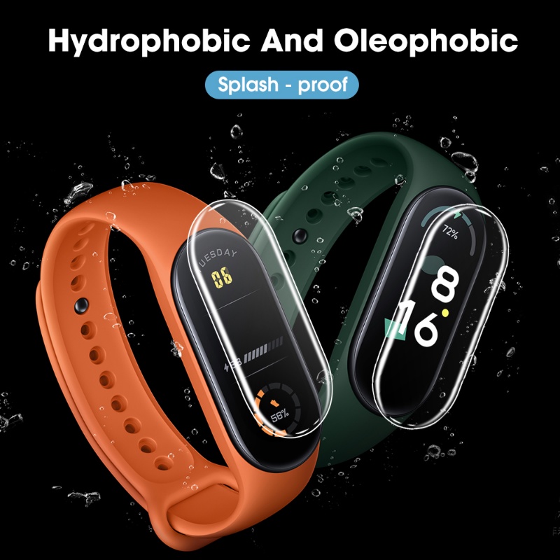 HD Hydrogel Phim Bảo Vệ Màn Hình Cho Mi Band 10 9 8 7 NFC 6 5 4 3 2 Full Cover Phim Bảo Vệ Cho Xiaomi Miband 7 6 5 4 3 2 Không Kính