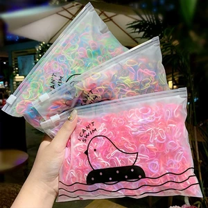 1000 Thun Cột Tóc Cho Bé Có Túi Đựng – Co Giãn Tốt, Không Đau Đầu, Siêu Tiết Kiệm