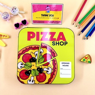Đồ chơi bóc dán làm PIZZA - nấu ăn cho bé