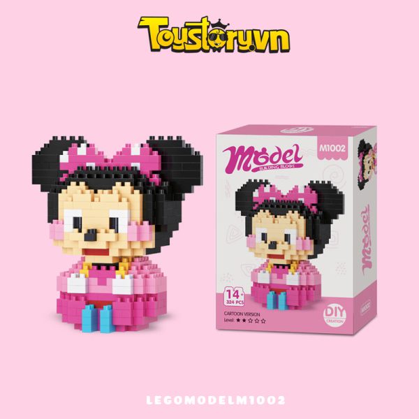 Đồ chơi lắp ráp Nano Block Mini Model Chuột Minnie 8cm 325PCS | Shopee ...