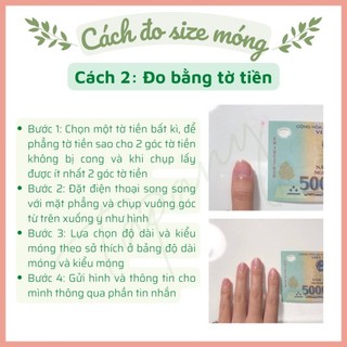 sét nail box 10 móng tay giả vẽ hình giấu dễ thương