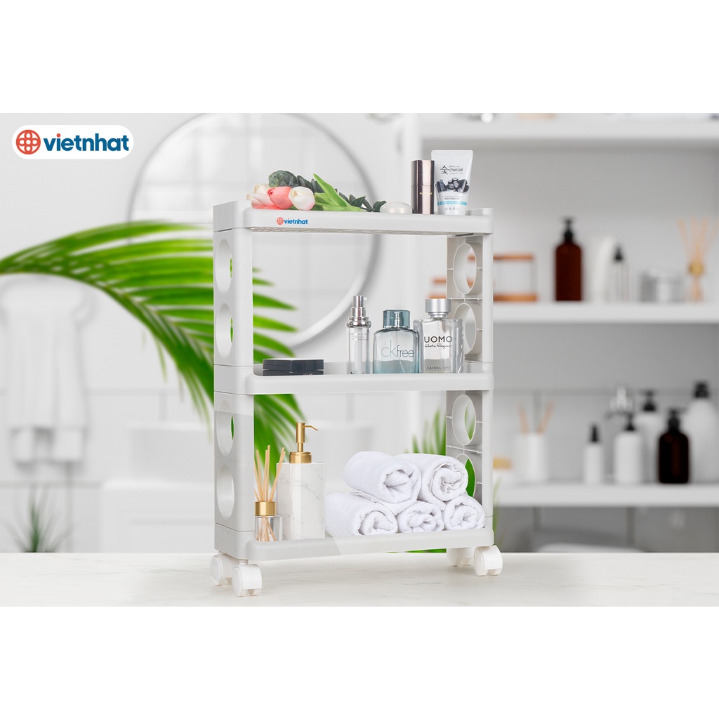 Kệ đa năng 3T 5580-3, kệ đựng đồ phòng tắm, nhà bếp thông minh