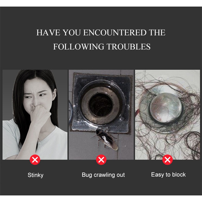 Bịt cống bồn rửa chén bát bồn rửa mặt nhà vệ sinh chặn rác ngăn côn trùng thoát sàn chất liệu silicon