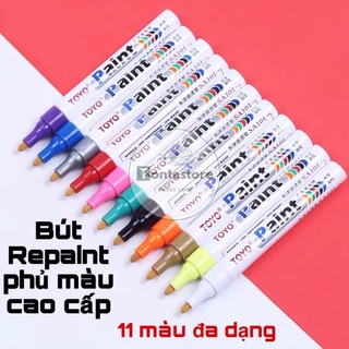 Hộp bút REPAINT 12 chiếc, sơn đa chất liệu chính hãng TOYO HOPBUTRP