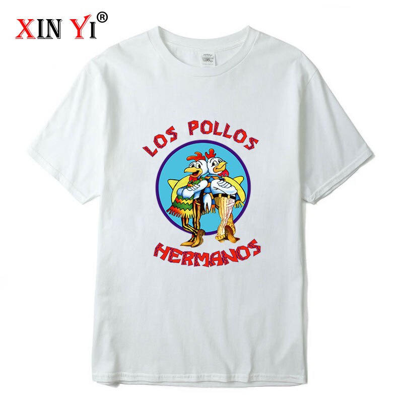Áo nam In Chữ Breaking Bad LOS POLLOS Chicken Vui Nhộn