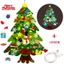 Set Cây Thông Noel Vải Nỉ Tự Trang Trí Dịp Giáng Sinh Cây Thông Noel Dán Tường 32 Chi Tiết Kèm Đèn BỐKHỦNGLON
