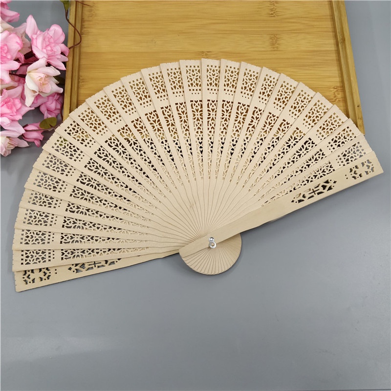 Quạt gỗ mộc  quạt công  màu đỏ  trang trí Tháp bánh Oản tài lộc Mẹt hoa ngày Tết
