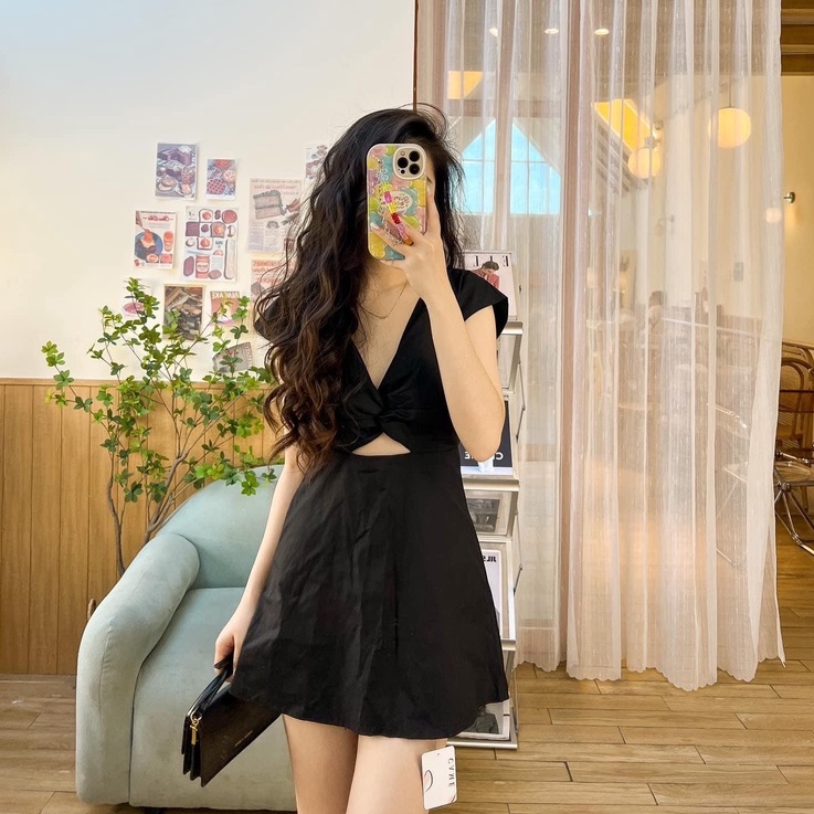Đầm nữ Gem Boutique xoắn ngực cột nơ lưng xinh xắn - Jen dress