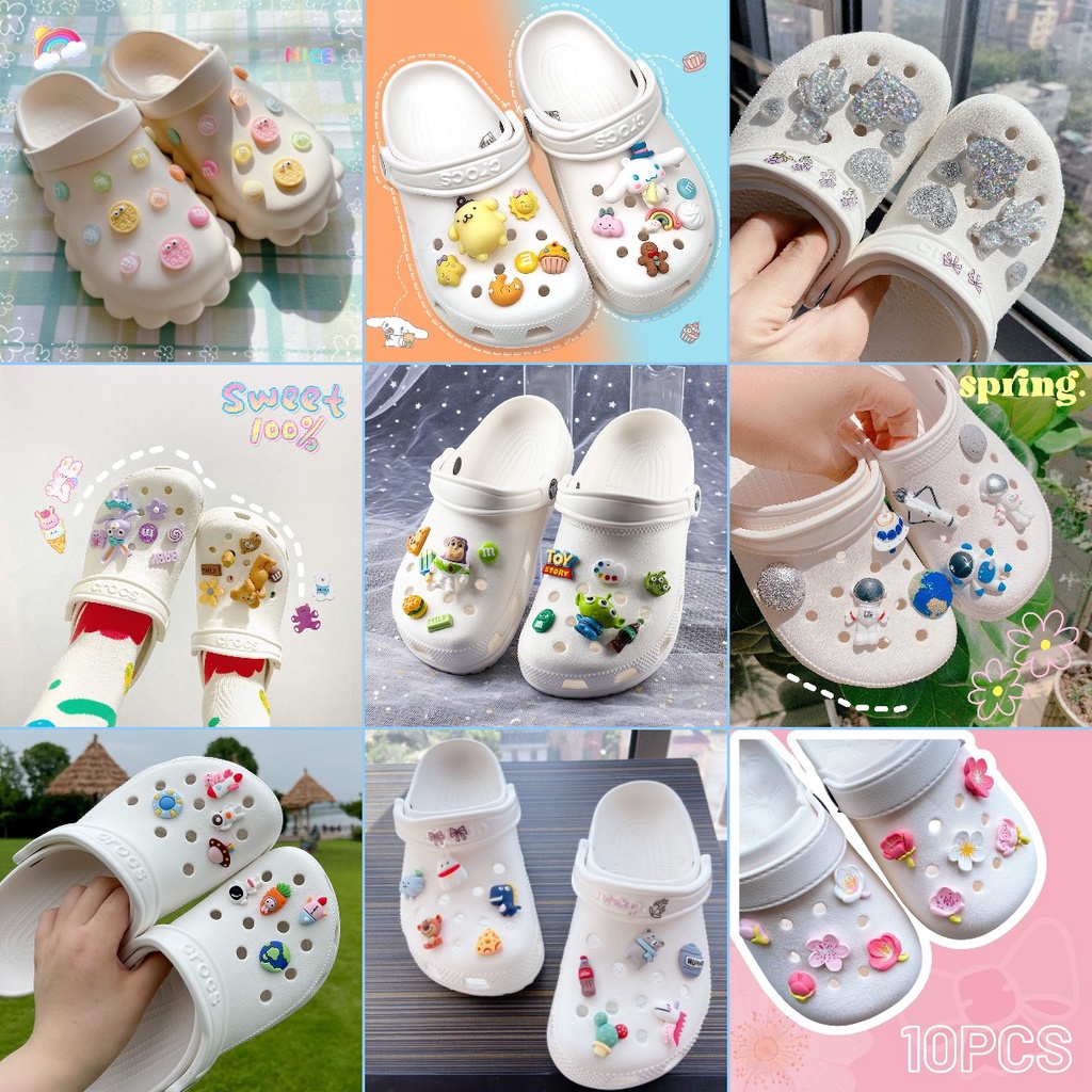 [very nice sticker]Sticker crocs Shoe Decoration for crocs đế caoTất cả