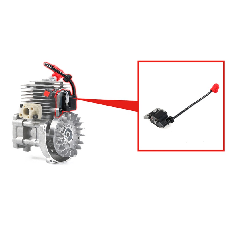 Hệ thống cuộn dây Mũ đỏ có dây chuyển đổi cho động cơ Zenoah CY ROVAN cho 1 / 5 HPI Rovan Km BAJA 5B 5T 5SC Phần