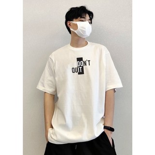 Áo thun unisex nam nữ in chữ kiểu Don't Quit Do It phông tay lỡ nam nữ form rộng vải dày mịn mát