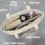 Túi tote vải canvas túi đeo vai thời trang Hàn Quốc họa tiết kẻ vẽ đẹp xinh cỡ lớn phong cách Ulzzang giá rẻ ABICA T1004
